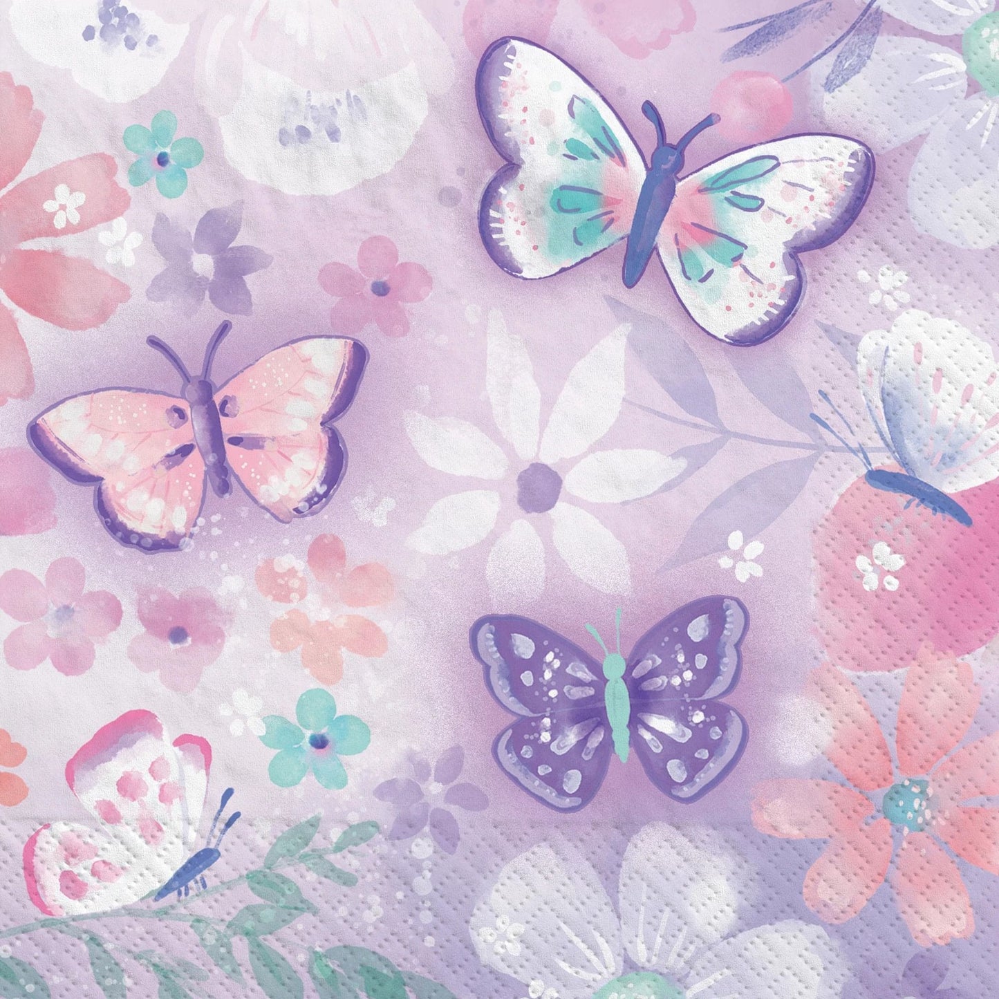 Flutter Butterfly Beverage Napkins 16ct
