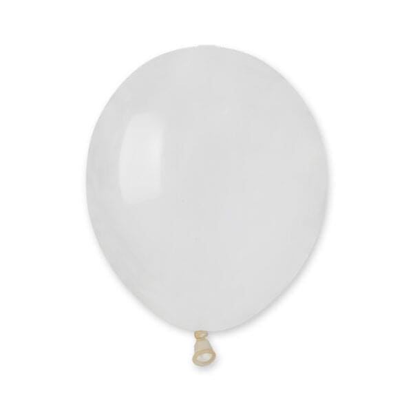 5in Crystal Latex Balloons Clear 100ct