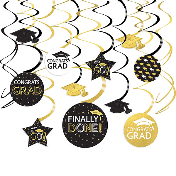 Grad Mega Value Pack Swirl Decoration 30ct