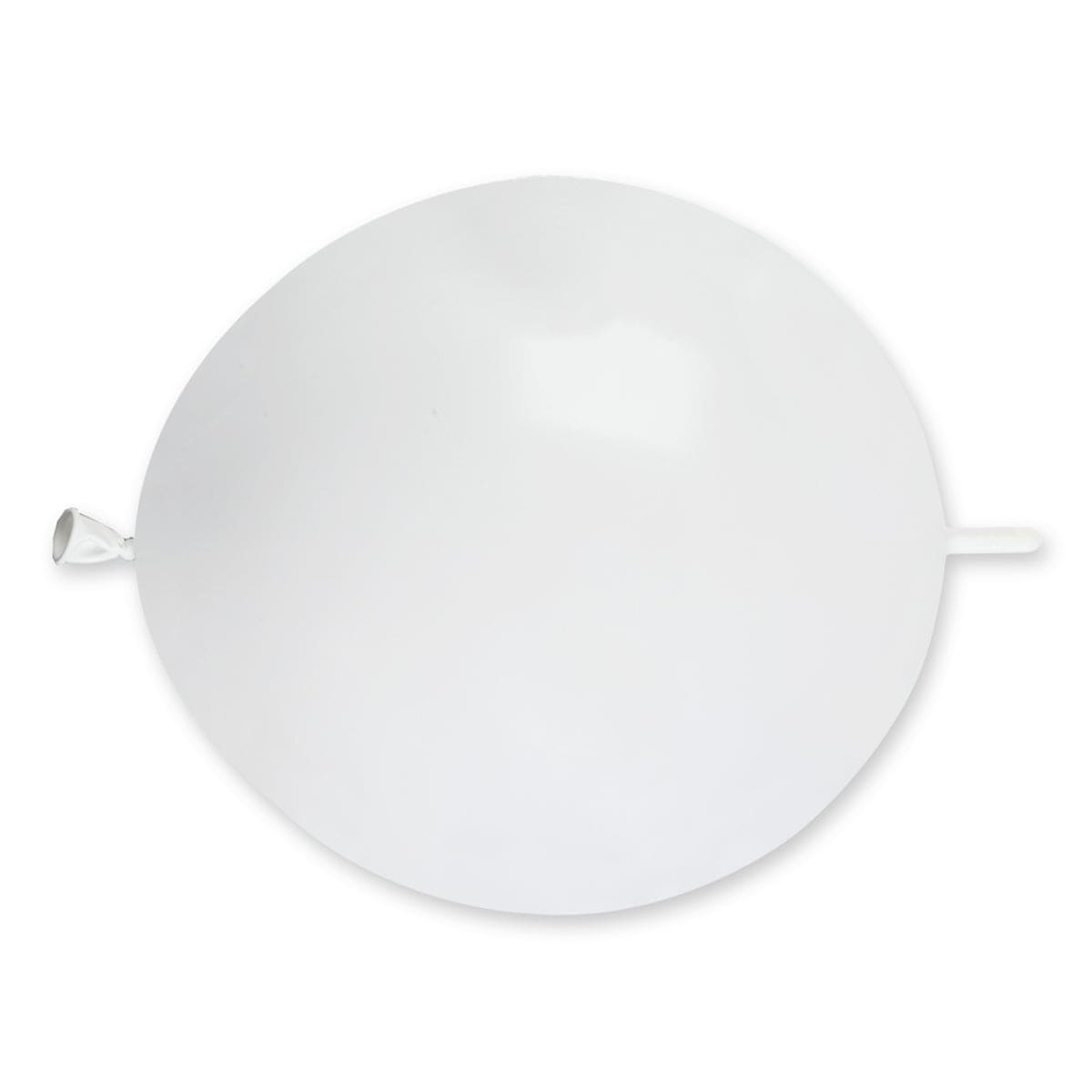 13" Latex Linking Balloon White 50 ct