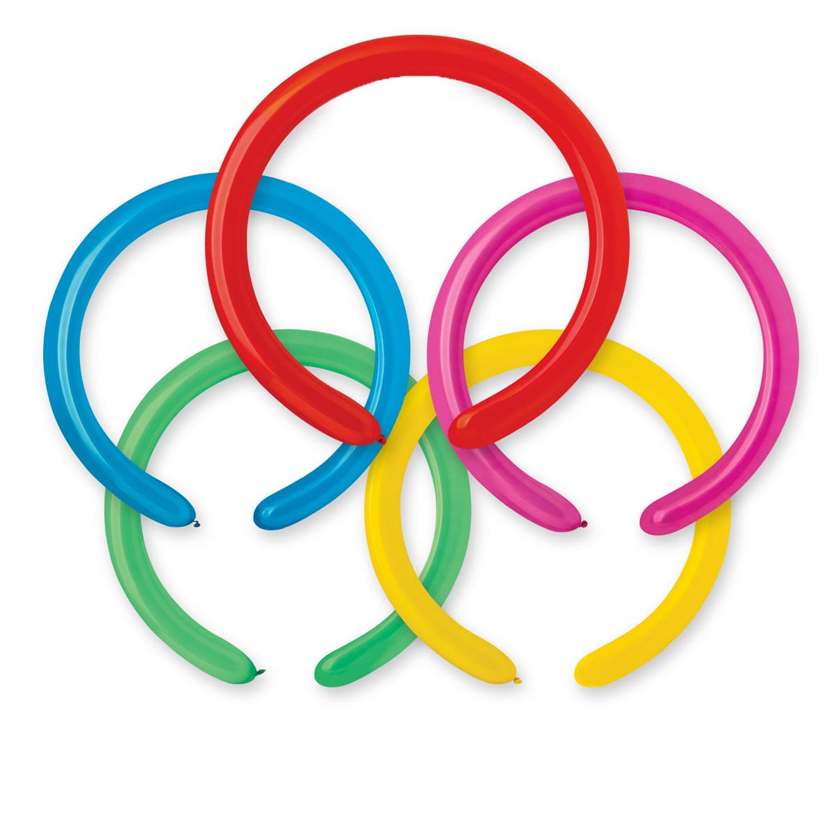 2in x 60in Latex Modeling Balloon Assorted 50 Ct