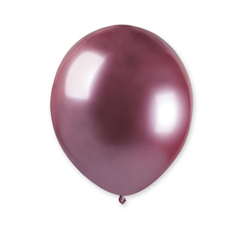 5in Shiny Latex Balloons Pink 50ct
