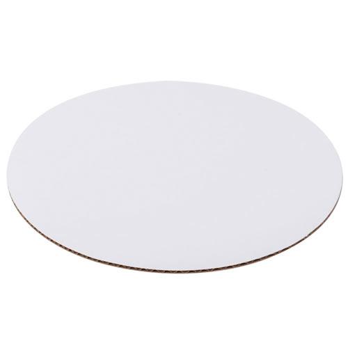Corrugated White Round Cake Board 10in