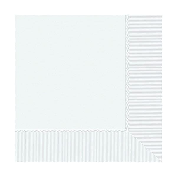 2-Ply Beverage Napkins Frosty White (40)