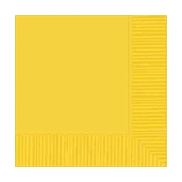 2-Ply Beverage Napkins Yellow Sunshine (40)