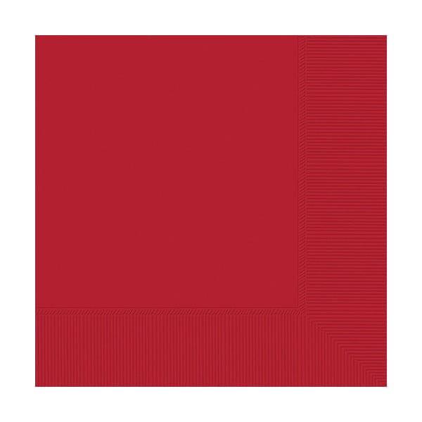 2-Ply Beverage Napkins Apple Red 40ct