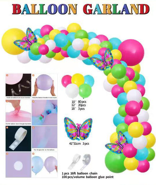 Butterfly Balloon Garland Kit 60ct