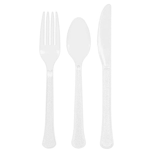 Heavy Weight Cutlery Assorted - Frosty White