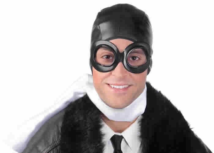 aviator helmet with goggles Helmet w/ Goggles Aviator Costume Kit – Party Depot Store