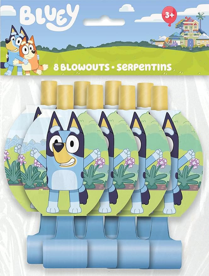 Bluey Blowouts Party Favors 8ct