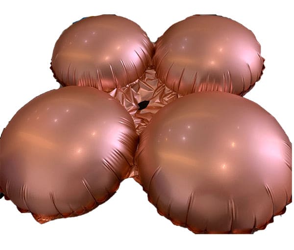 30in Quad Chrome Rose Gold Balloon