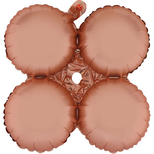 30in Quad Chrome Rose Gold Balloon