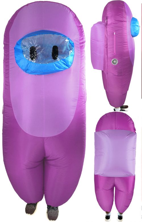 SUS Crew (Among Us) Inflatable Purple Adult Costume