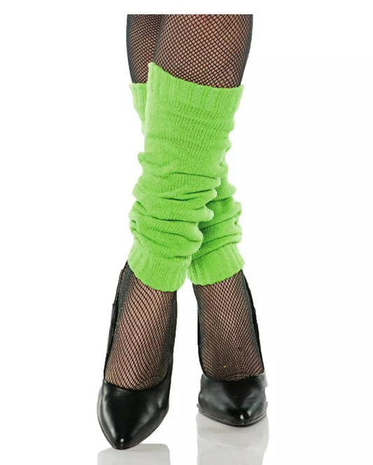 80's Leg Warmers Lime Green