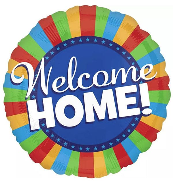 Welcome Home Blitz 32in Metallic Balloon