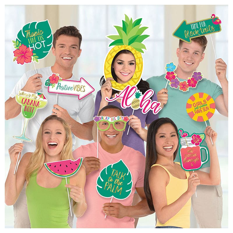 Aloha Jumbo Photo Props Kit 12ct