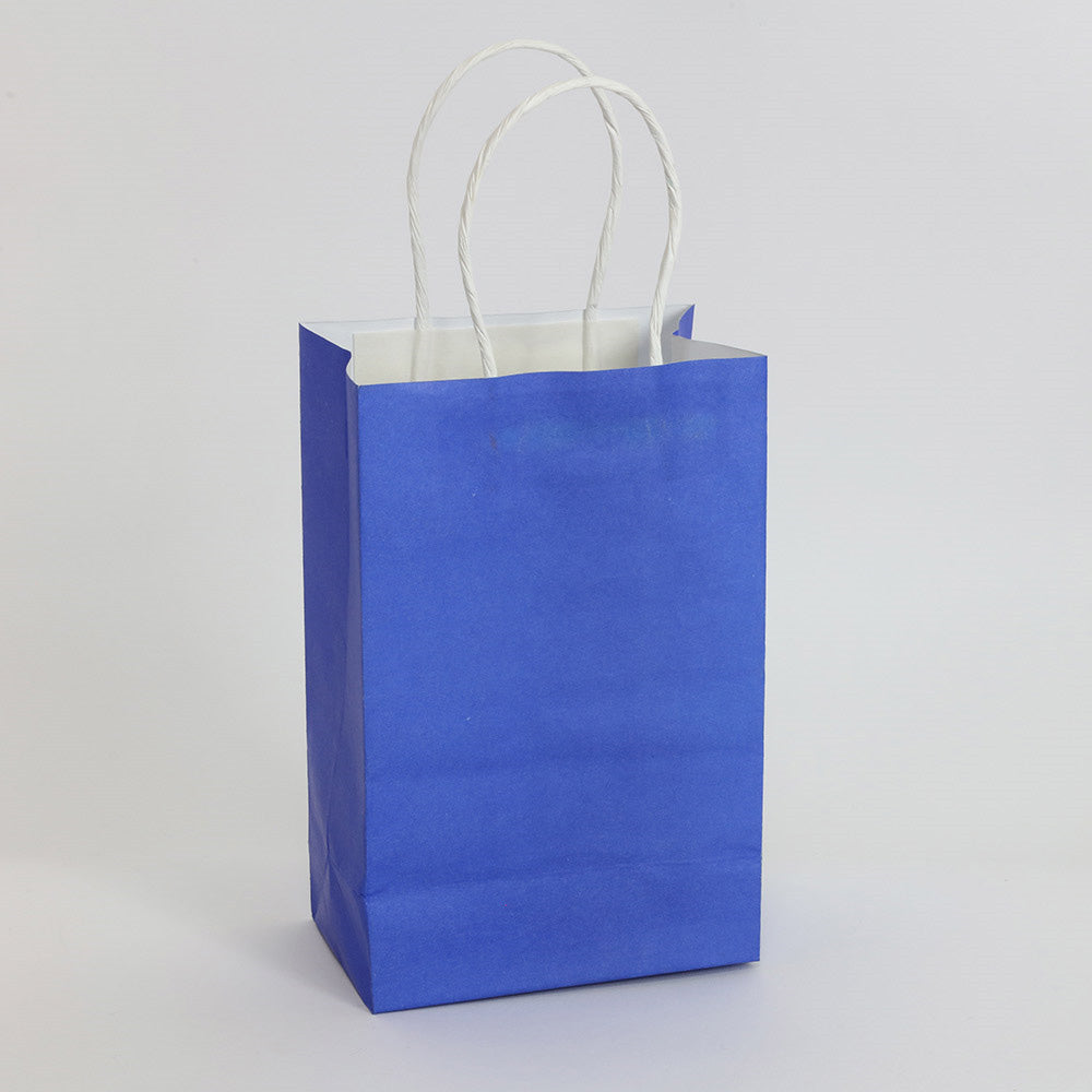 Paper Tote Bags Royal Blue 10ct