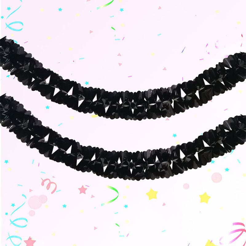 Black Foil Garland 12 ft.