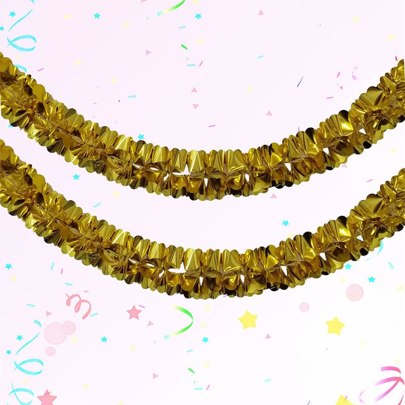 Foil Garland 12' x 6.25in Gold