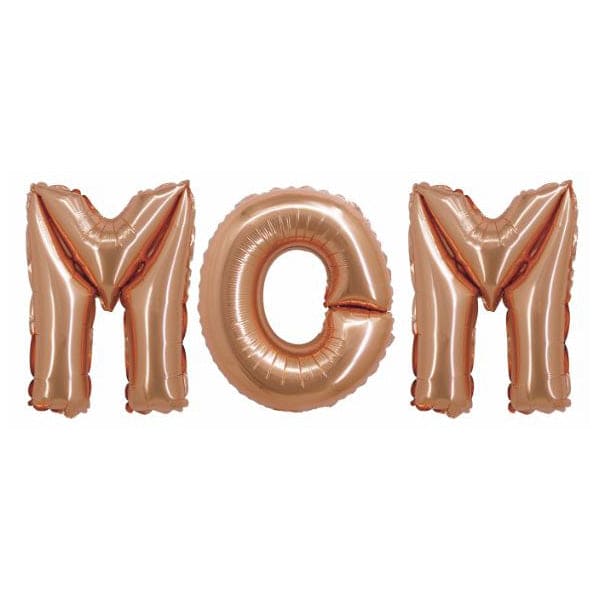 MOM Phrase Rose Gold Balloon (DOES NOT FLOAT) 1 Ct