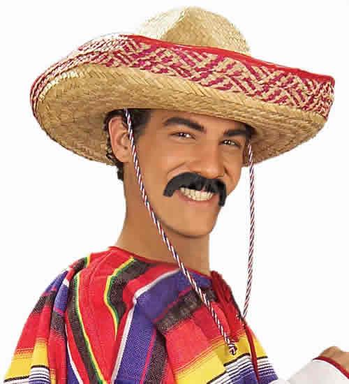 Handmade Pancho Moustache Gray