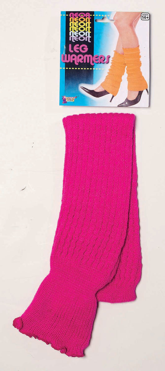 80's Style Neon Pink 18" Long Leg Warmers