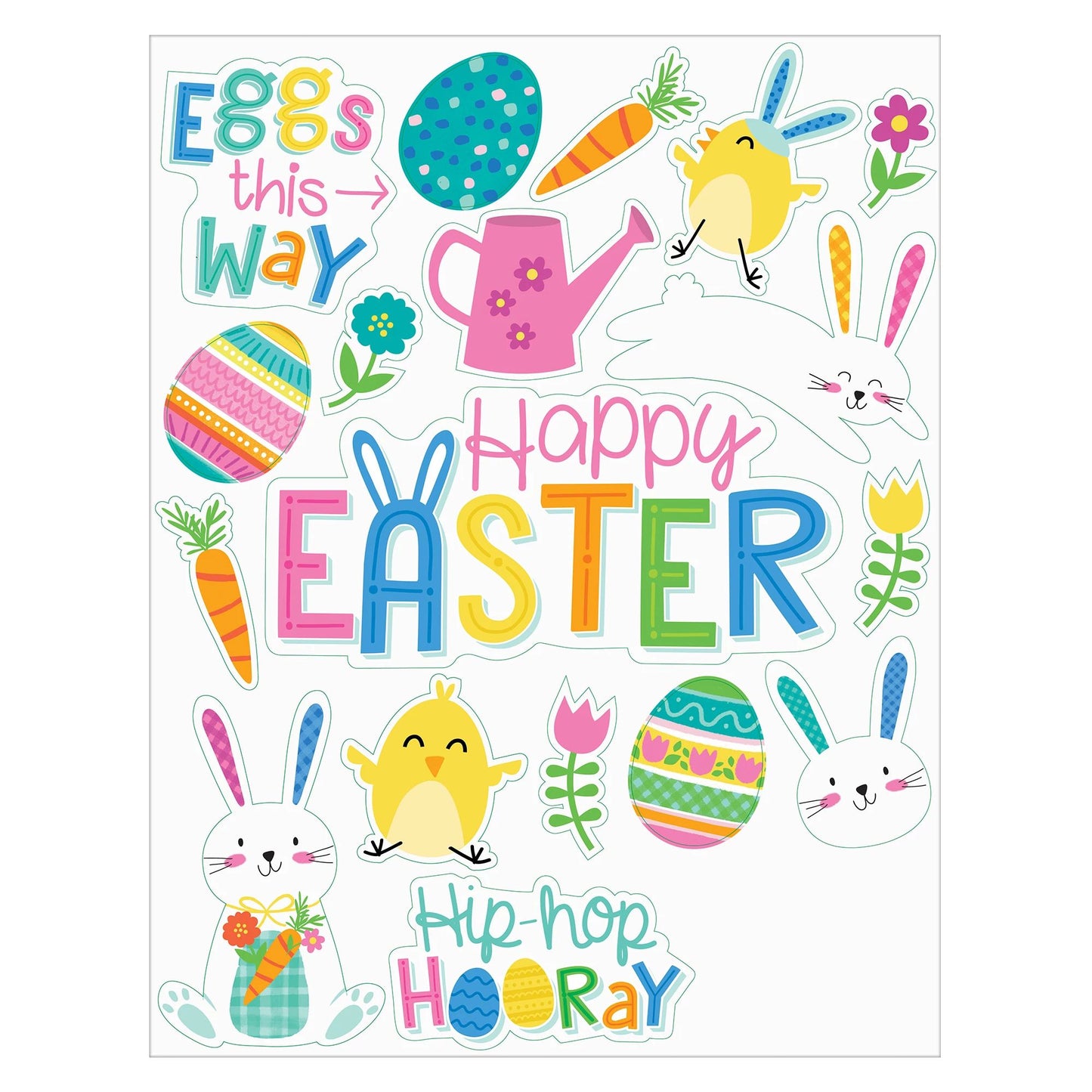 Easter Vinyl Window Decorations 1 Ct