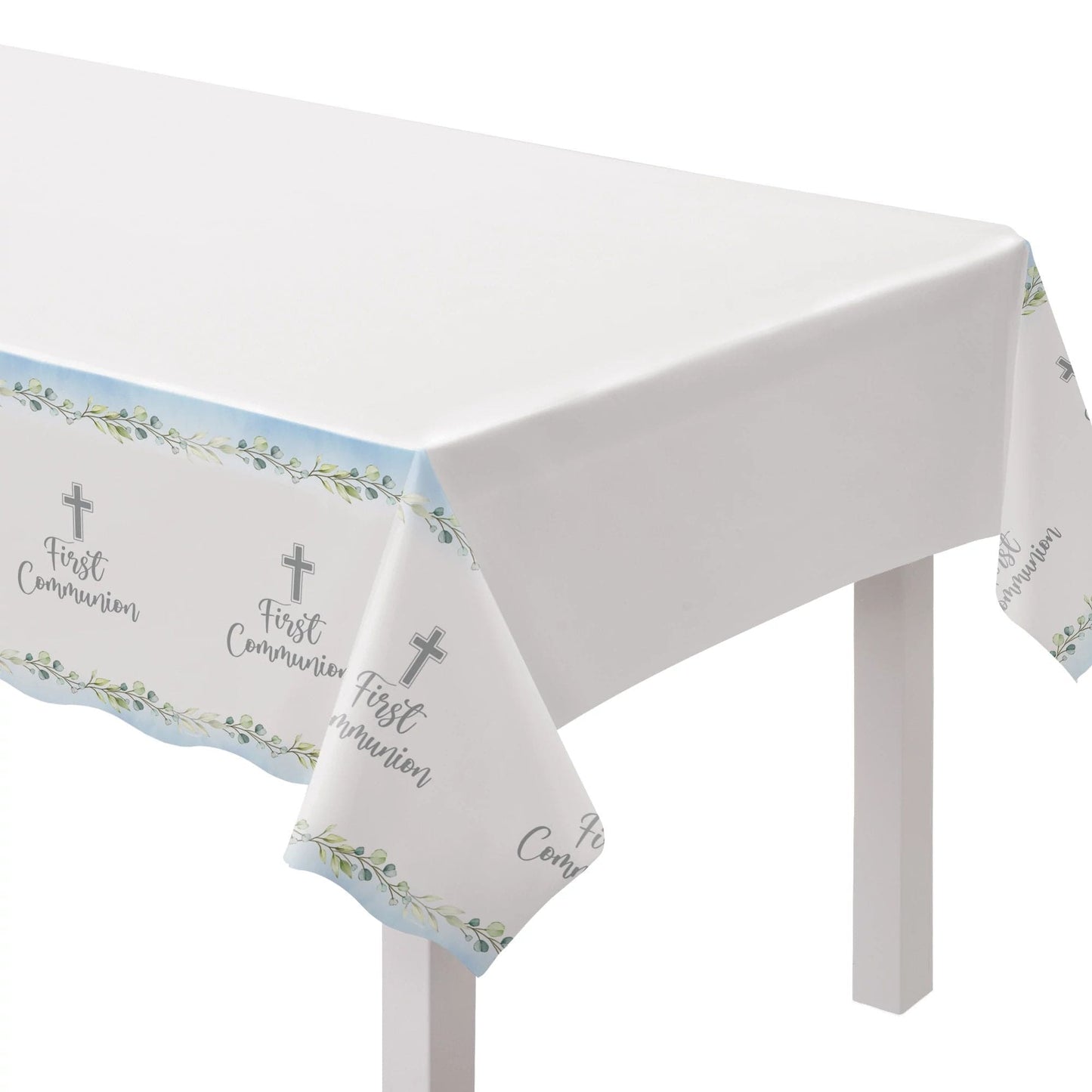 My First Communion Table Cover - Blue