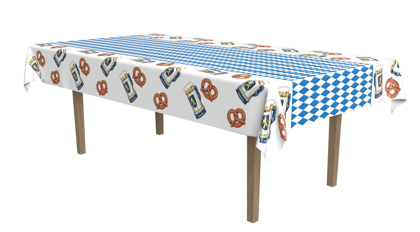 Oktoberfest 54 x 108in Plastic Table Cover