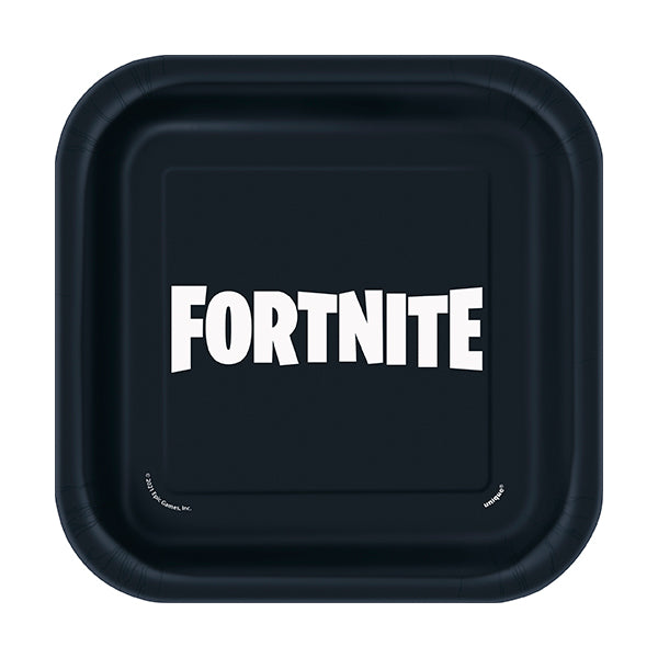 Fortnite 7in Square Luncheon Paper Plates