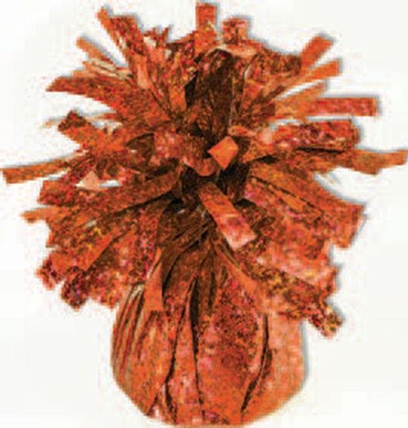 Balloon Weight Holographic Orange 6oz