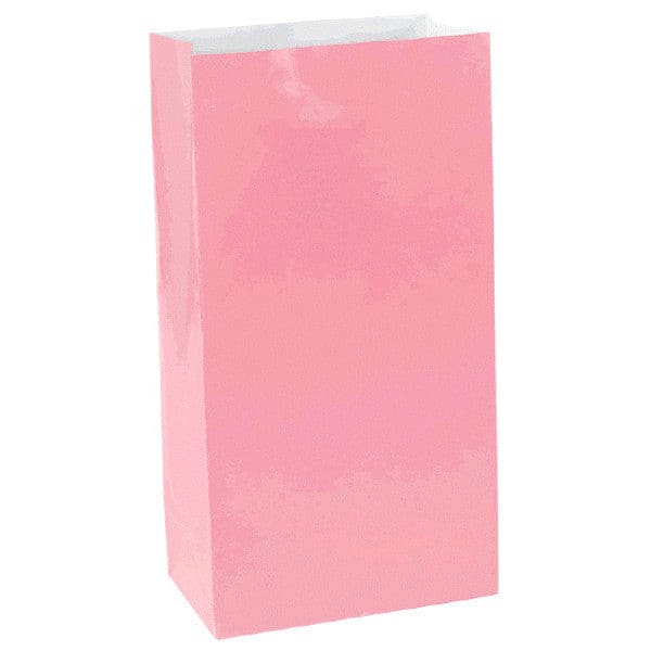 Pink Mini Paper Bags 12 Ct