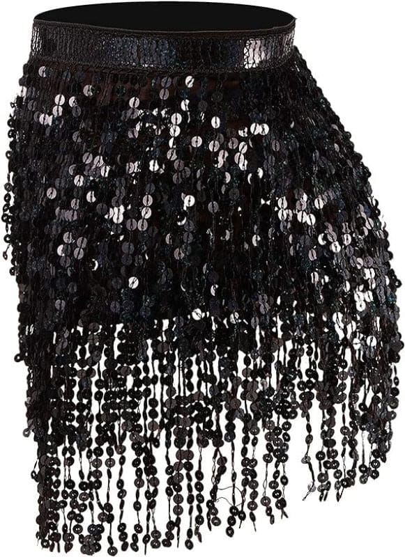 Fringe Skirt Black