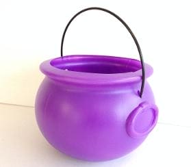 Cauldron 8" Purple w/Handle