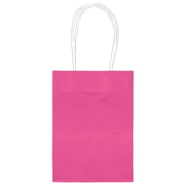 Brignt Pink 5in Kraft Bag