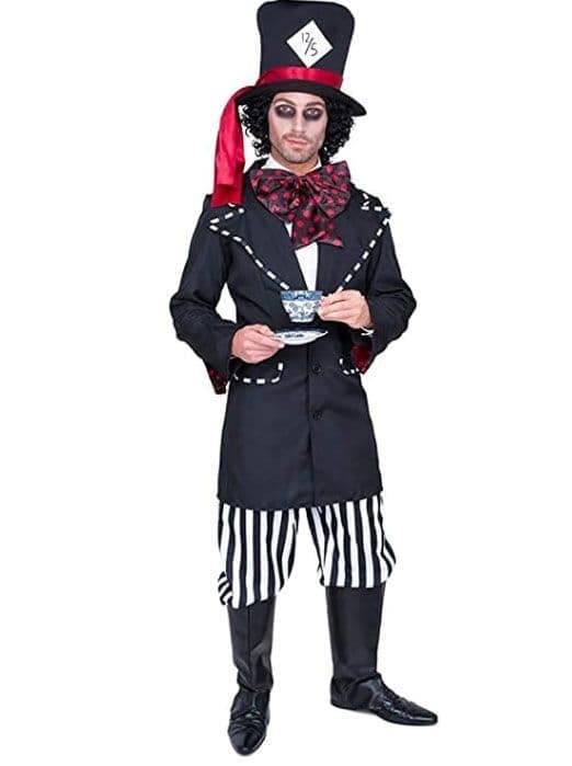 Black Hatter Adult Costume