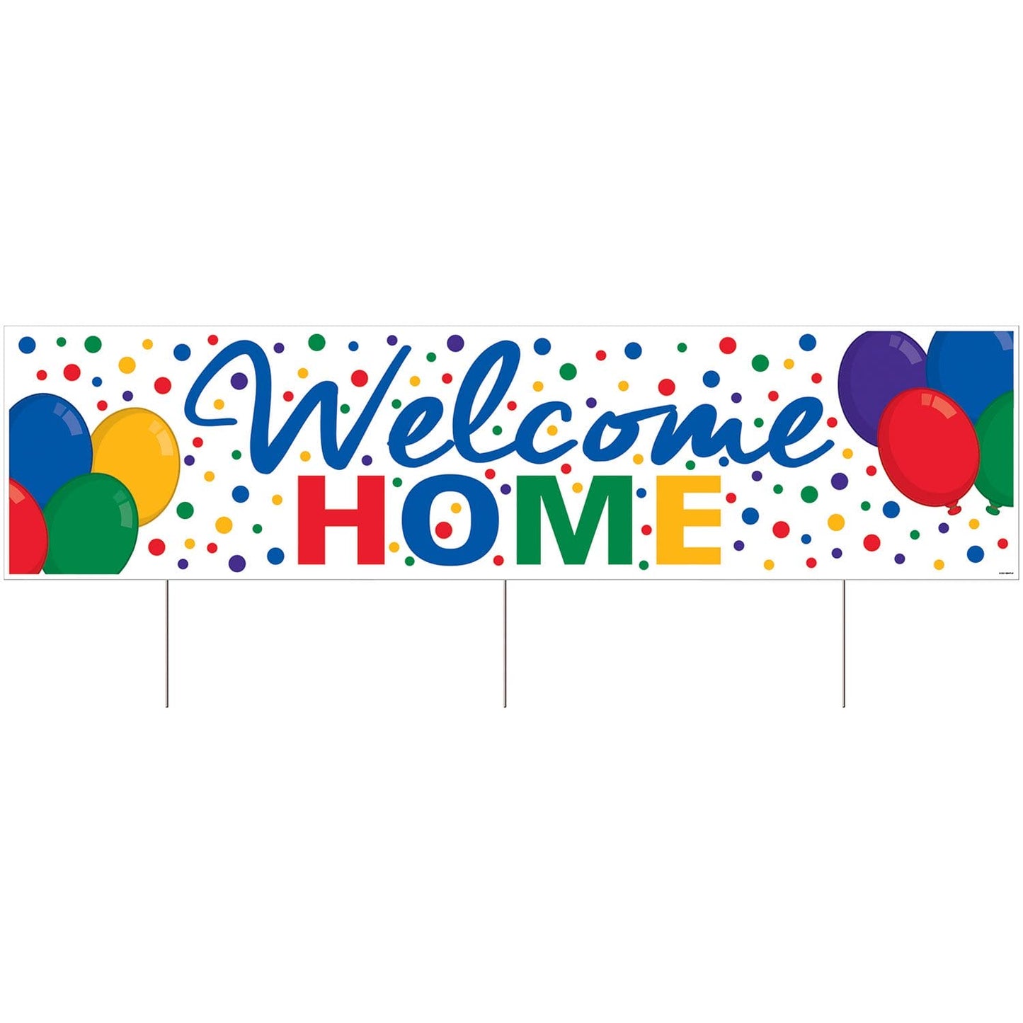 Welcome Home Jumbo Plastic Yard Sign