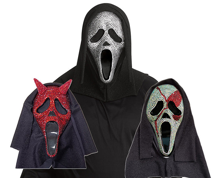 Crystal Bling Ghost Face Mask