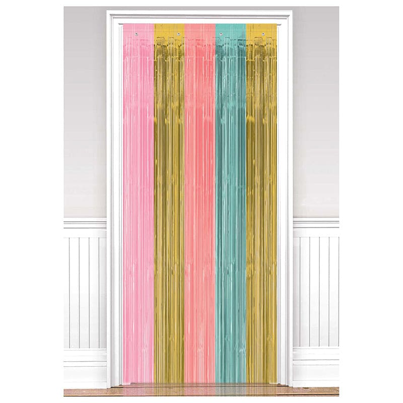 Metallic Pastel Door Curtain 3ft x 8ft
