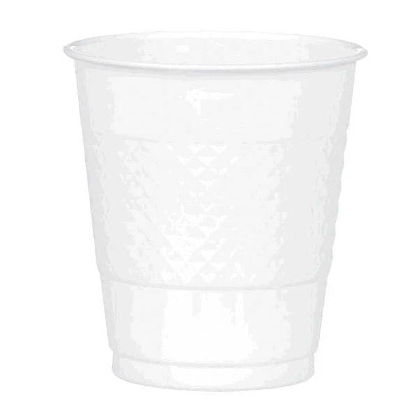 White 12oz Plastic Cups 20 Ct