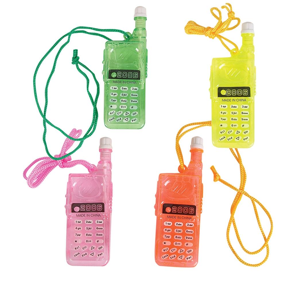 Cell Phone Bubble Necklace 4"