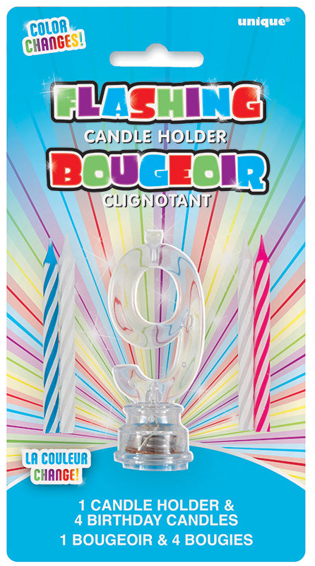 Flashing Candle Holder "9"