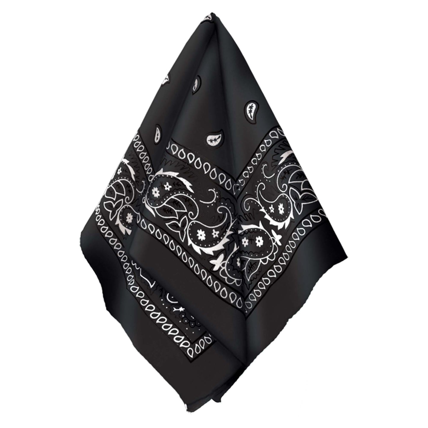 Black 20in x 20in Bandana 1ct