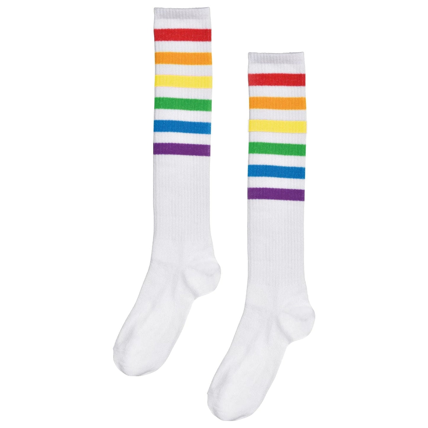 Rainbow Stripe Knee High Socks