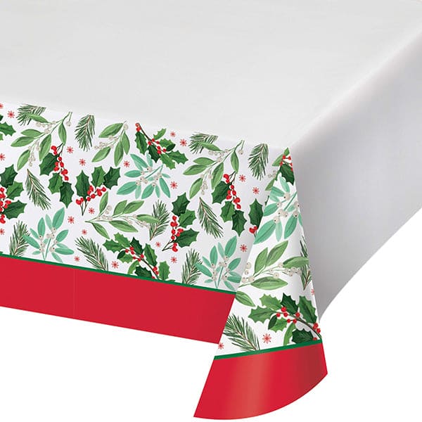 Holly Jolly Christmas 54 x 96in Paper Table Cover