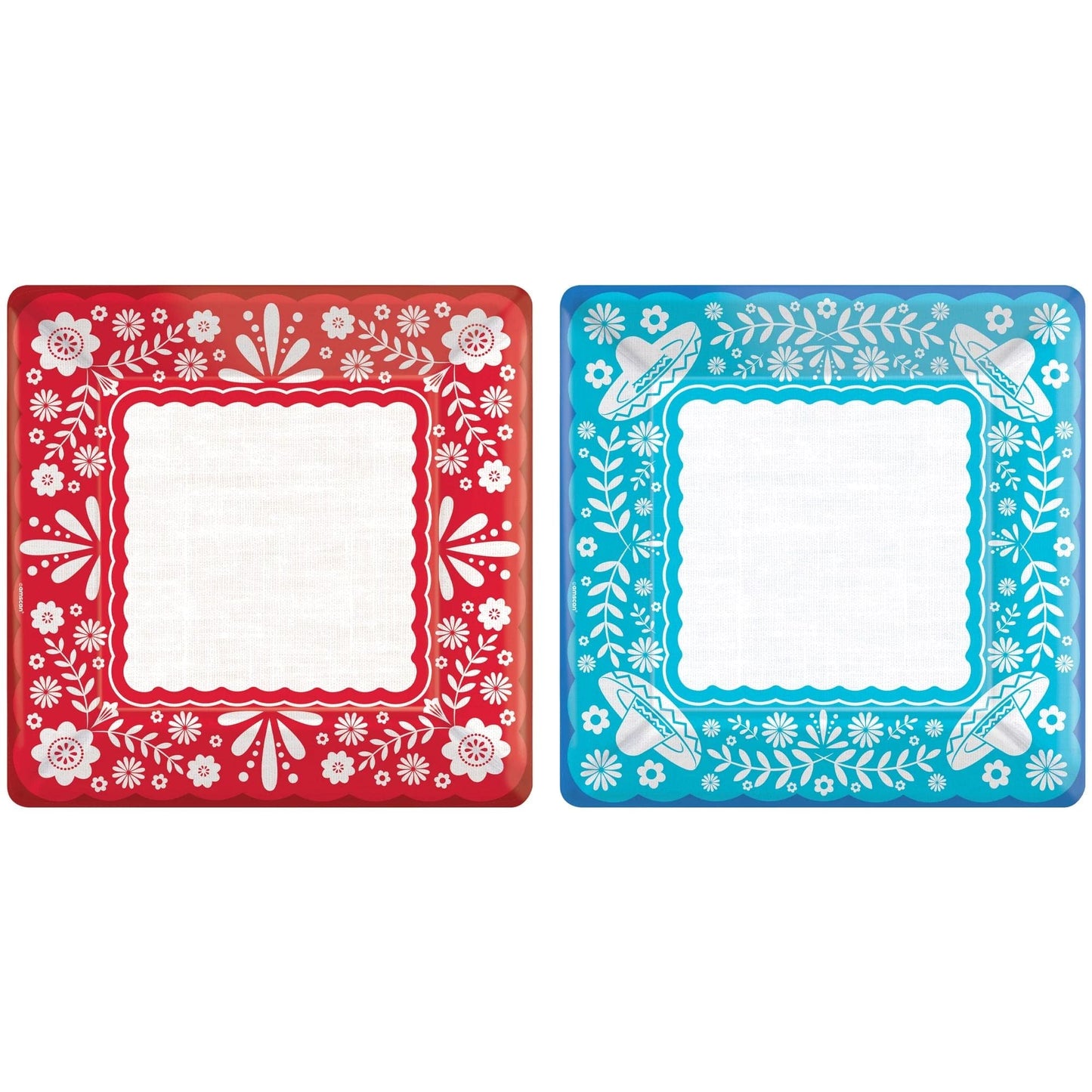Viva la Party 10in Square Banquet Plate 20 Ct
