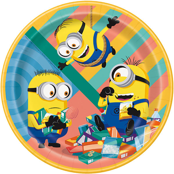 Despicable Me Round 9in Dinner Paper Plates 8ct