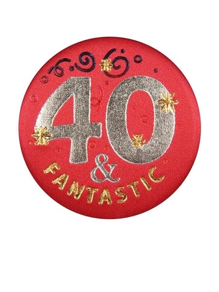 Button - 40 & Fantastic Satin Button 2"