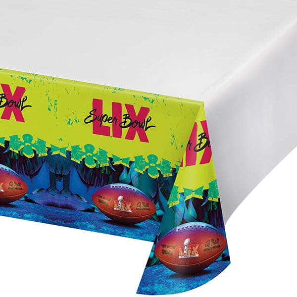 Super Bowl 59 54 x 102in Plastic Table Cover 1ct