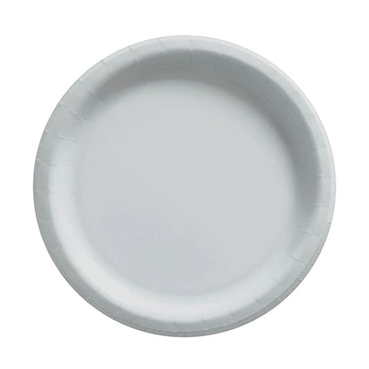 Silver Big Party Pack Paper Plates, 7" 50 Ct